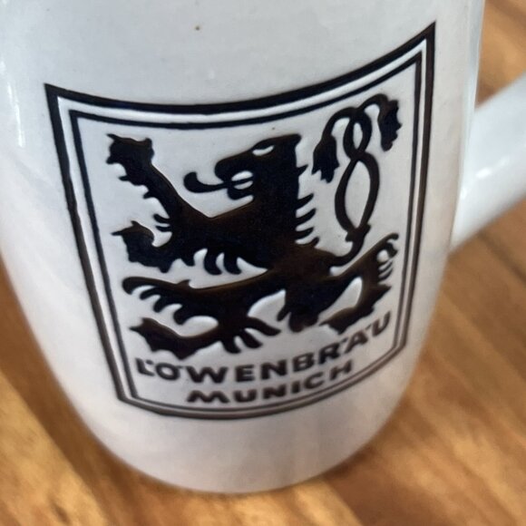 Vintage Lowenbrau Munich Cramarte 1970s German Beer Mug - Picture 10 of 11